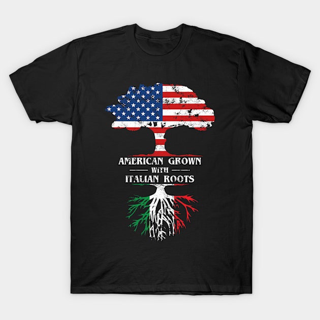 American Grown with Italian Roots T-Shirt by c1337s